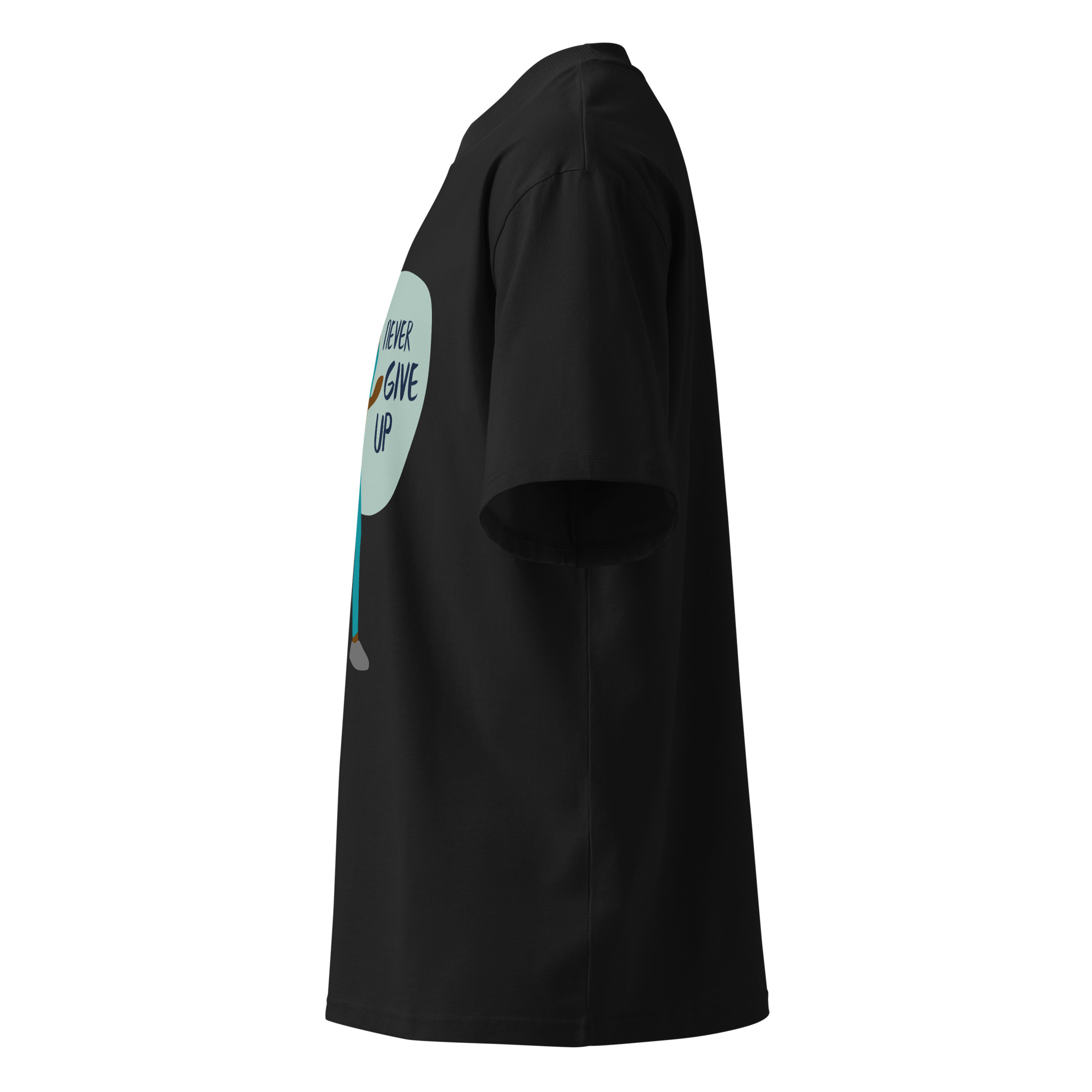 Unisex organic oversized high neck t-shirt - Image 8