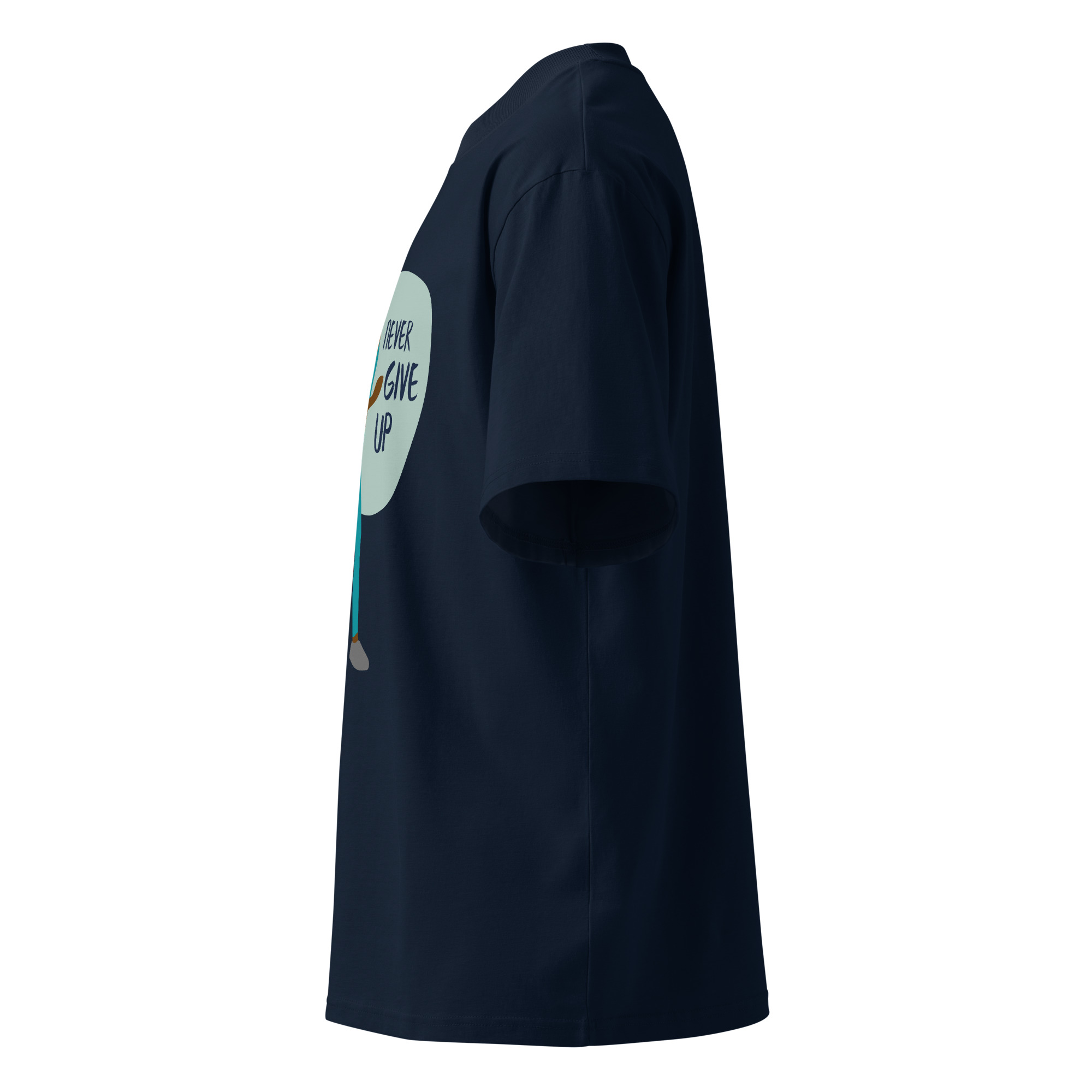 Unisex organic oversized high neck t-shirt - Image 4
