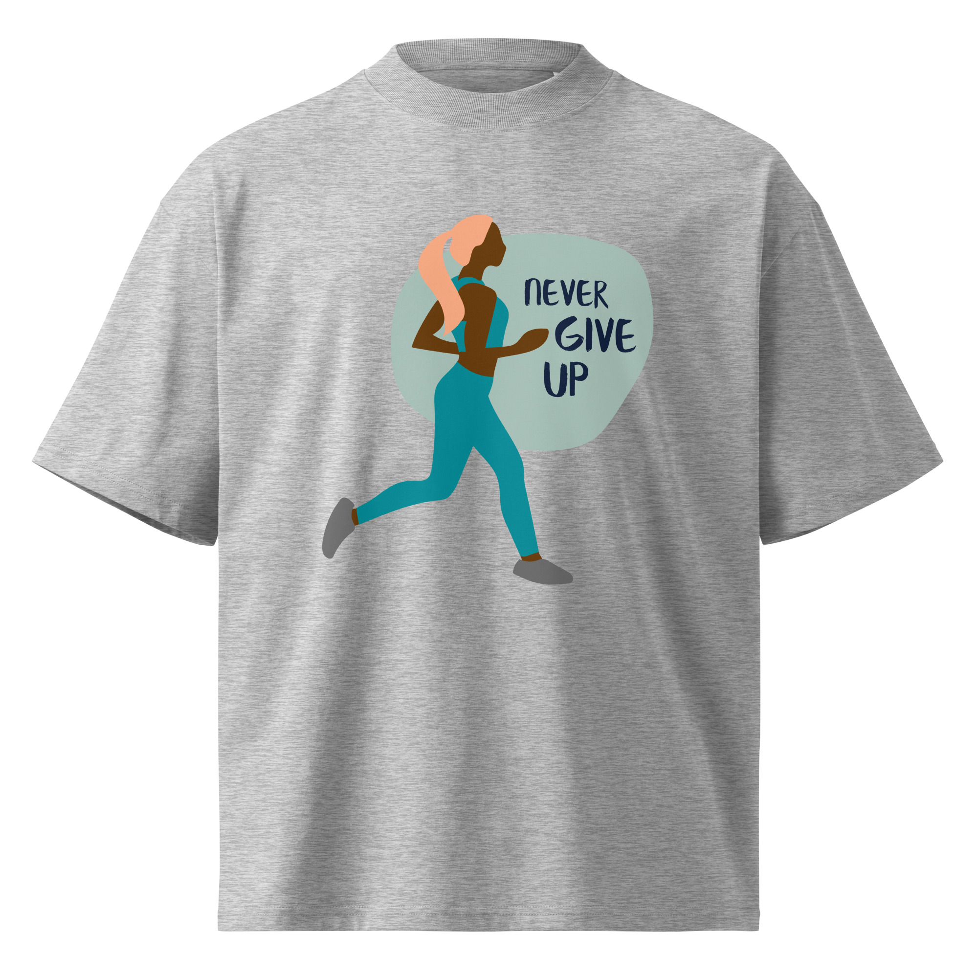 Unisex organic oversized high neck t-shirt - Image 9