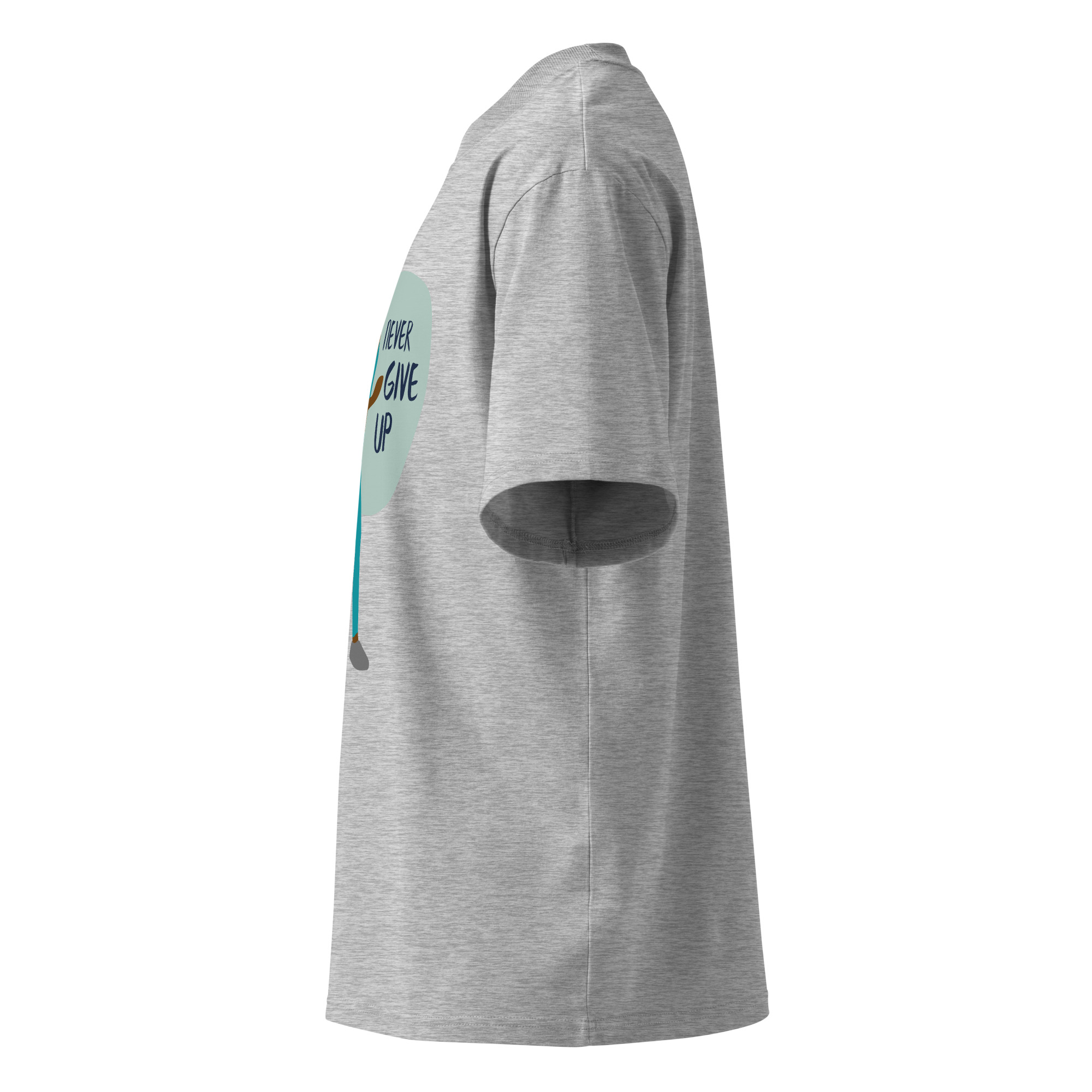 Unisex organic oversized high neck t-shirt - Image 12