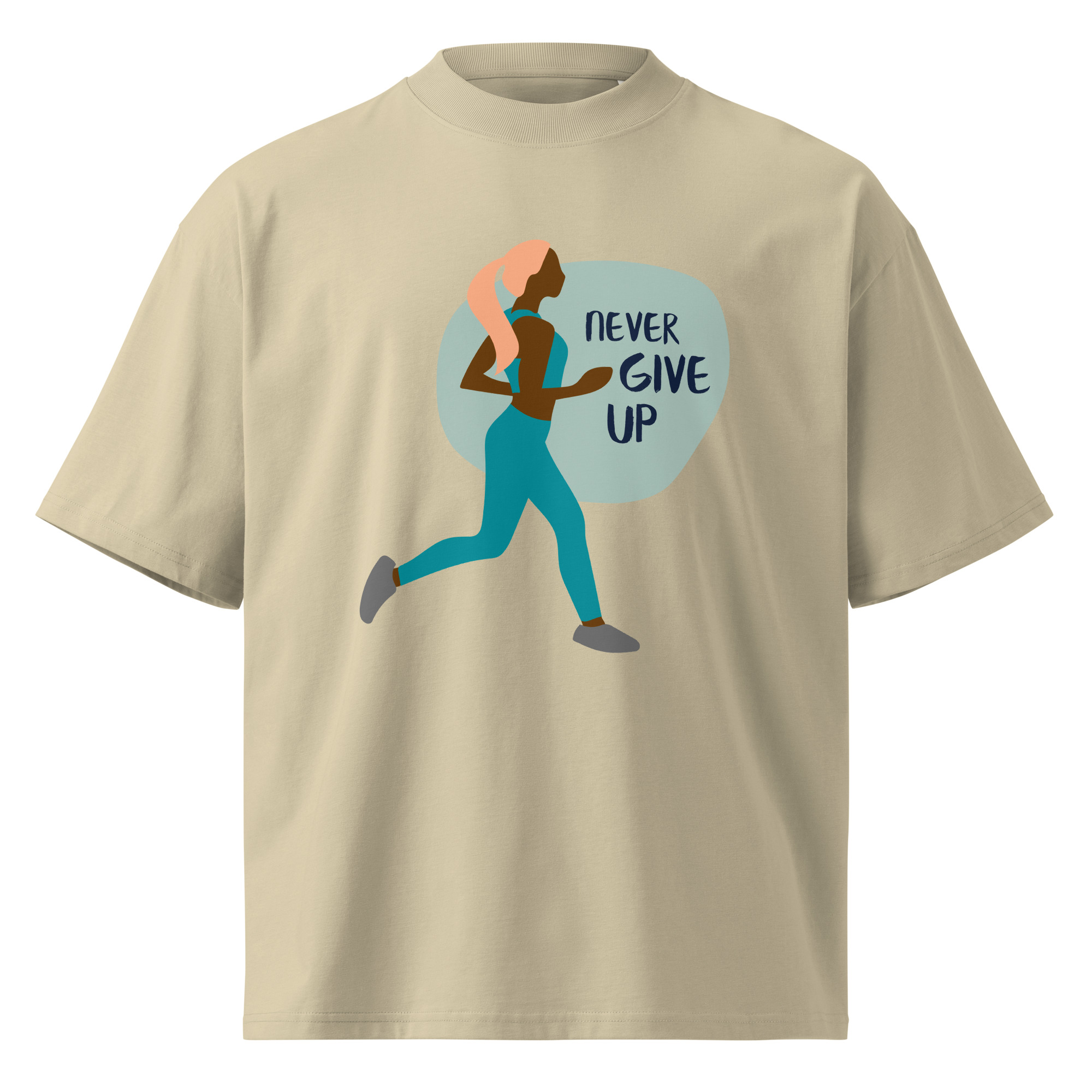 Unisex organic oversized high neck t-shirt - Image 13