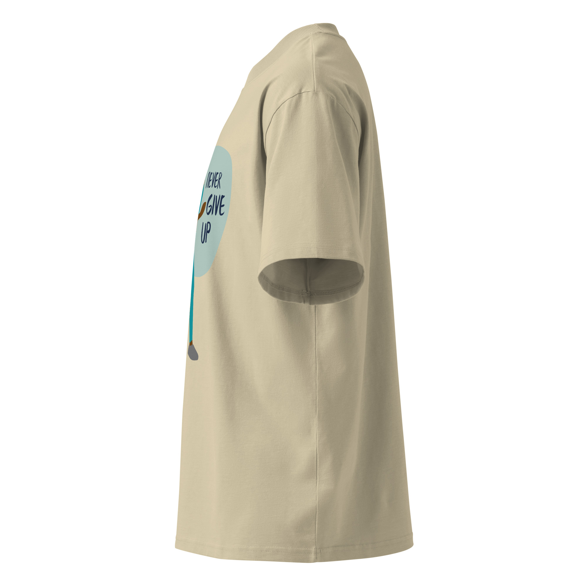 Unisex organic oversized high neck t-shirt - Image 16