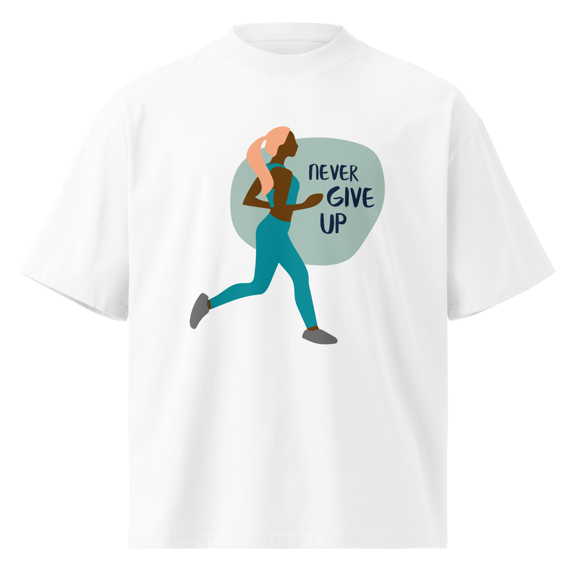 Unisex organic oversized high neck t-shirt - Image 17