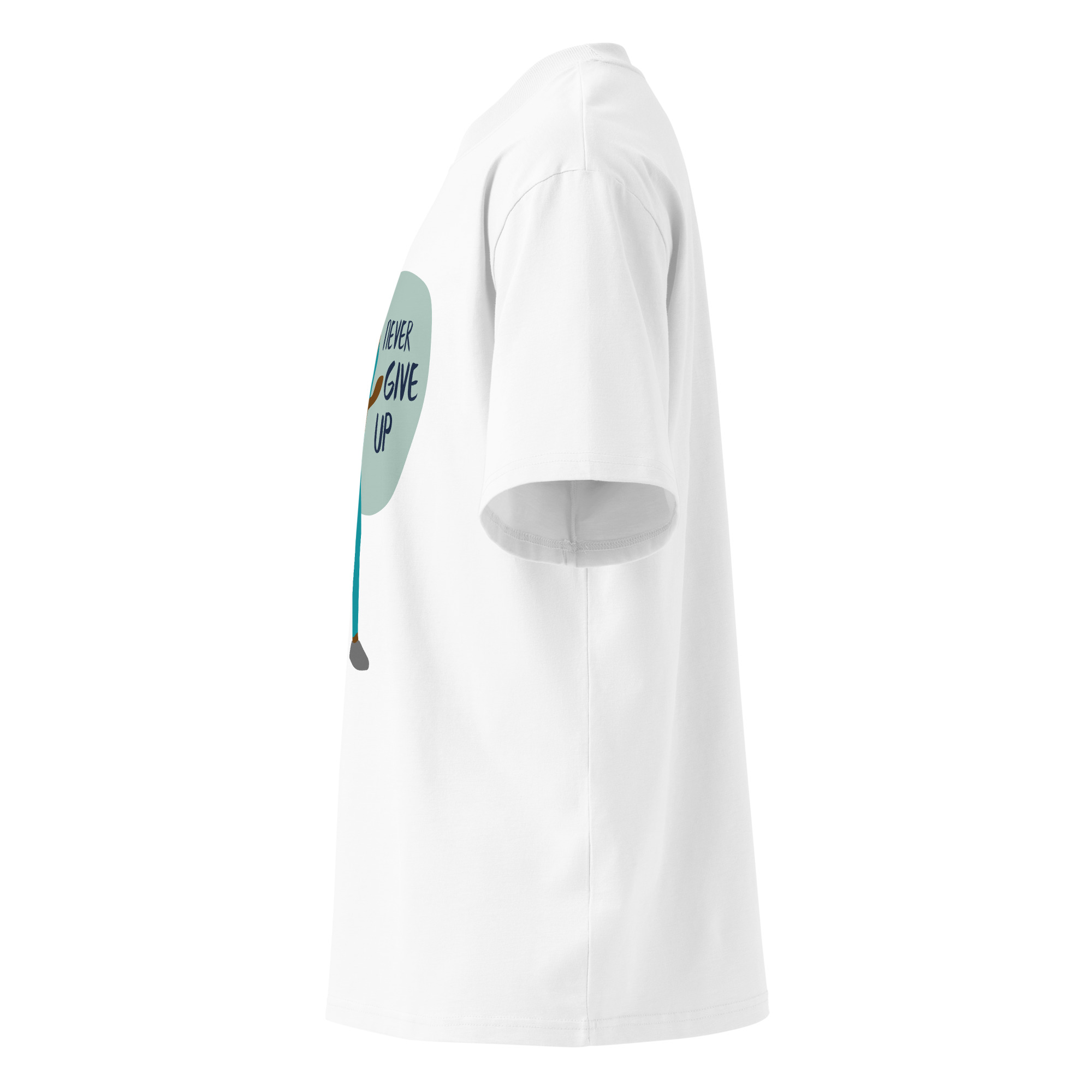 Unisex organic oversized high neck t-shirt - Image 20